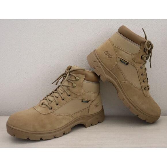 Skechers Tactical 200056 Men's Sz 13 Camel/Tan Work Wascana-Millit WP Work Boots - Picture 13 of 14